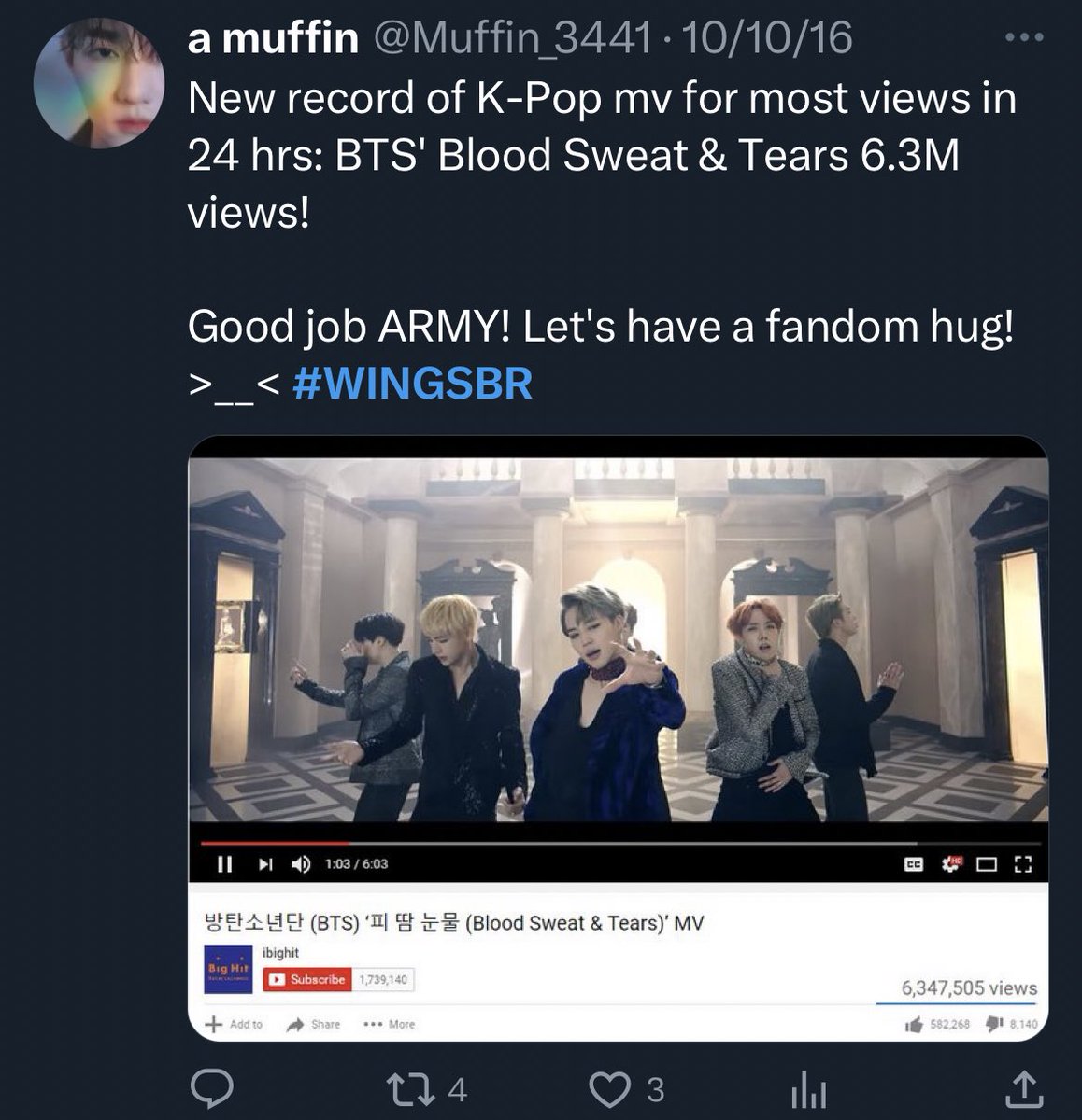 130613fate's tweet photo. Look at how far we come ARMY 😭 https://t.co/dm2C8w1A7a