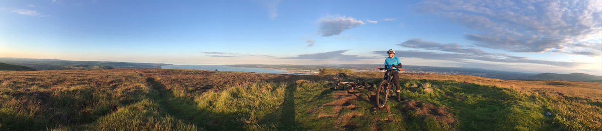 Great evening for a blast round #Cavehill with an old mate reminiscing and enjoying the views and late summer sunshine.