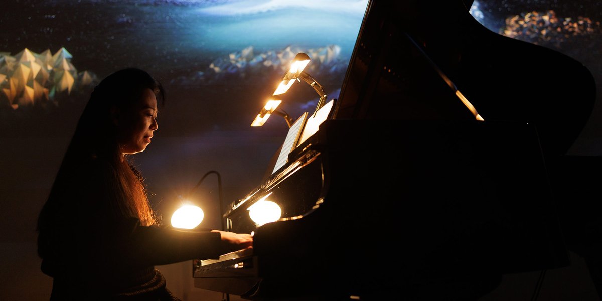 ArsElectronica's tweet photo. Experience extraordinary #concerts and #performances at the Ars Electronica Festival in unconventional venues. From the abandoned train hall at POSTCITY, to the Futurelab Night Performances in the Ars Electronica Center's #DeepSpace8K. #arselectronica23 https://t.co/KymSVbBSYy https://t.co/NgG8Mj0ChE