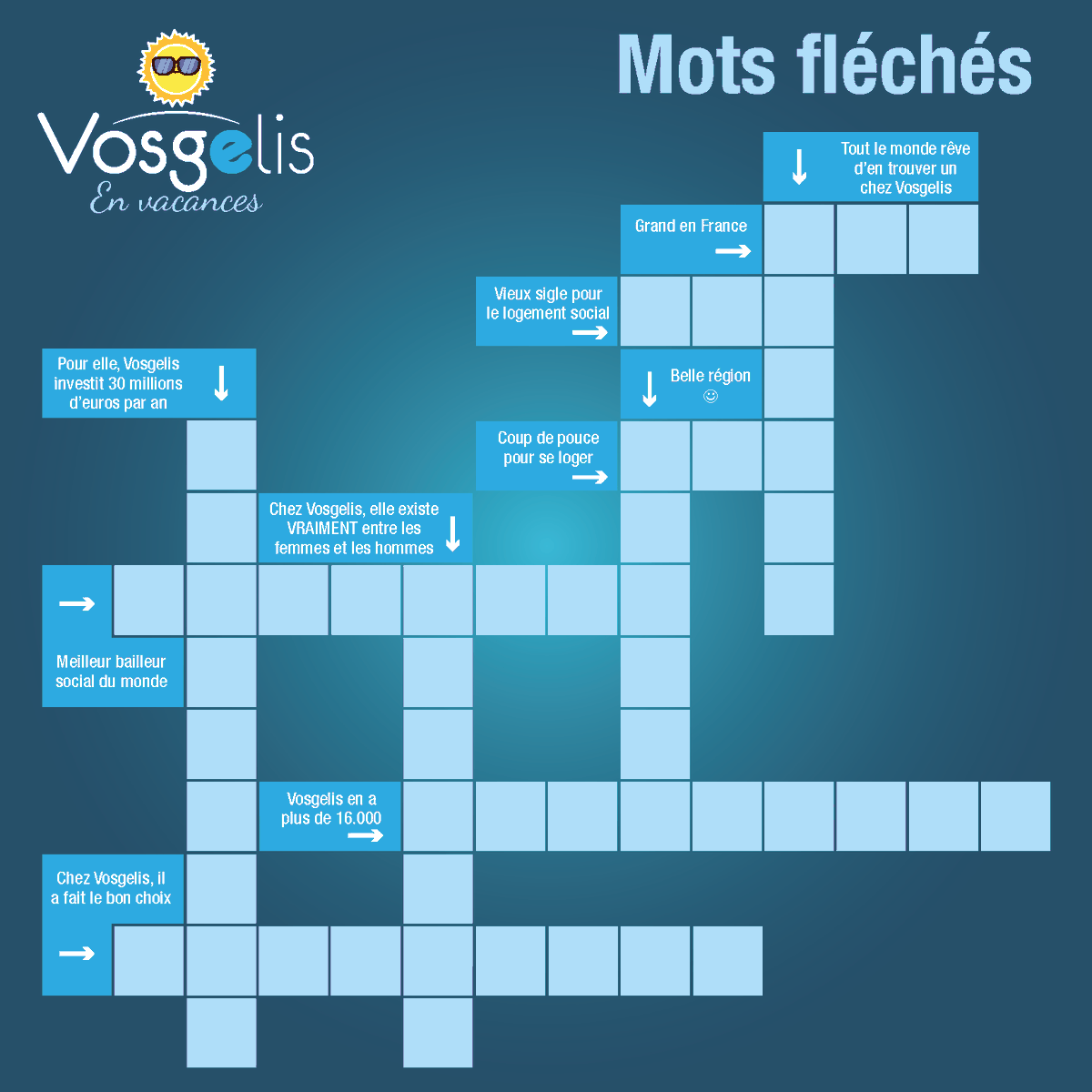 Coucou les vacanciers, tout va bien pour vous ? Vous êtes bien installés sur la plage devant une mer bleue ou l’un de nos magnifiques lacs des Vosges ? Le soleil est revenu ?
Alors rien que pour vous, voici quelques petits jeux « maison » pour vous occuper. C’est cadeau ! 😊