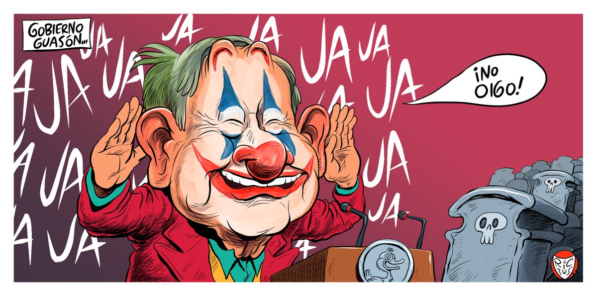 "Gobierno guasón" Cartón publicado en <a href="/ElFinanciero_Mx/">El Financiero</a>