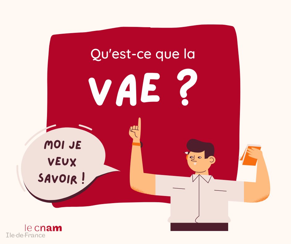 [VAE]
Vous avez acquis au cours de votre vie professionnelle ou personnelle un capital de connaissances et de compétences qui sont en lien étroit avec un diplôme existant : demandez ce diplôme en VAE. 
Participez à une réunion d’informations : lnkd.in/eru5_CKN