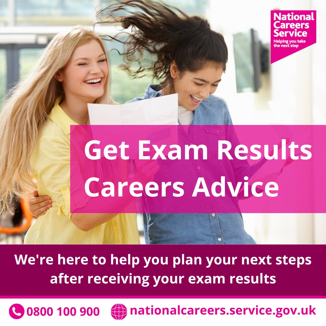 National Careers Service South East (@careersse) on Twitter photo 🍀Good luck to everyone collecting their #examresults today! Whether you get the grades you expected or not, there are loads of choices available to you. For advice or support, call the <a href="/NationalCareers/">National Careers</a> helpline on 0800 100 900 or use our webchat 💬👉 nationalcareers.service.gov.uk/contact-us 🍀Good luck to everyone collecting their #examresults today! Whether you get the grades you expected or not, there are loads of choices available to you. For advice or support, call the <a href="/NationalCareers/">National Careers</a> helpline on 0800 100 900 or use our webchat 💬👉 nationalcareers.service.gov.uk/contact-us