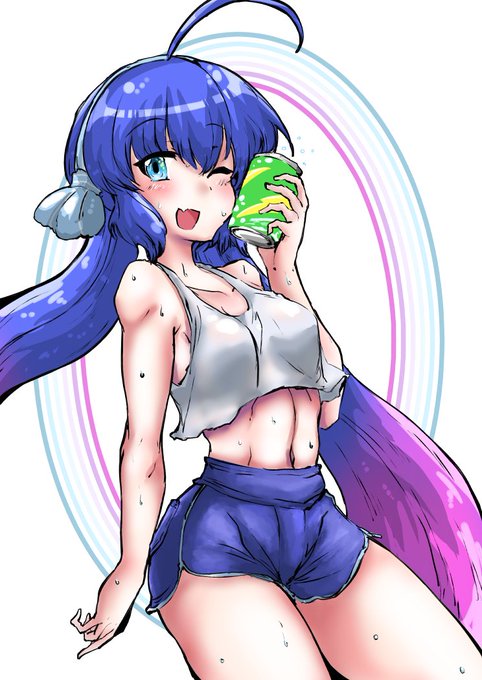 今日の日課はホットパンツウナちゃんです 