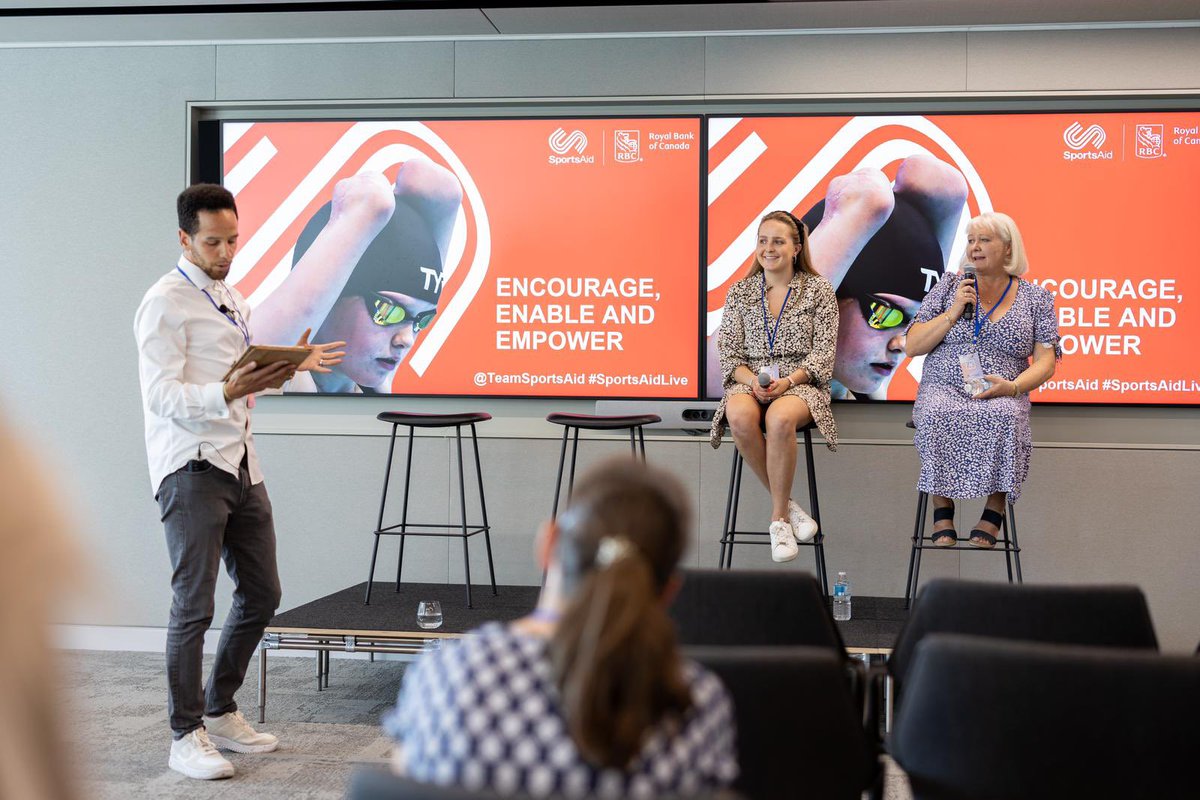 EmilyDefroand's tweet photo. I enjoyed being part of #SportsAidLive at @RBC’s Bishopsgate offices last week.

It was a pleasure to meet the current crop of @TeamSportsAid athletes from across 25 different sports &amp; be able to share my own 🏑 experiences alongside my biggest supporter - my Mum. #SupportTheNext https://t.co/g81CIfZ2Yc