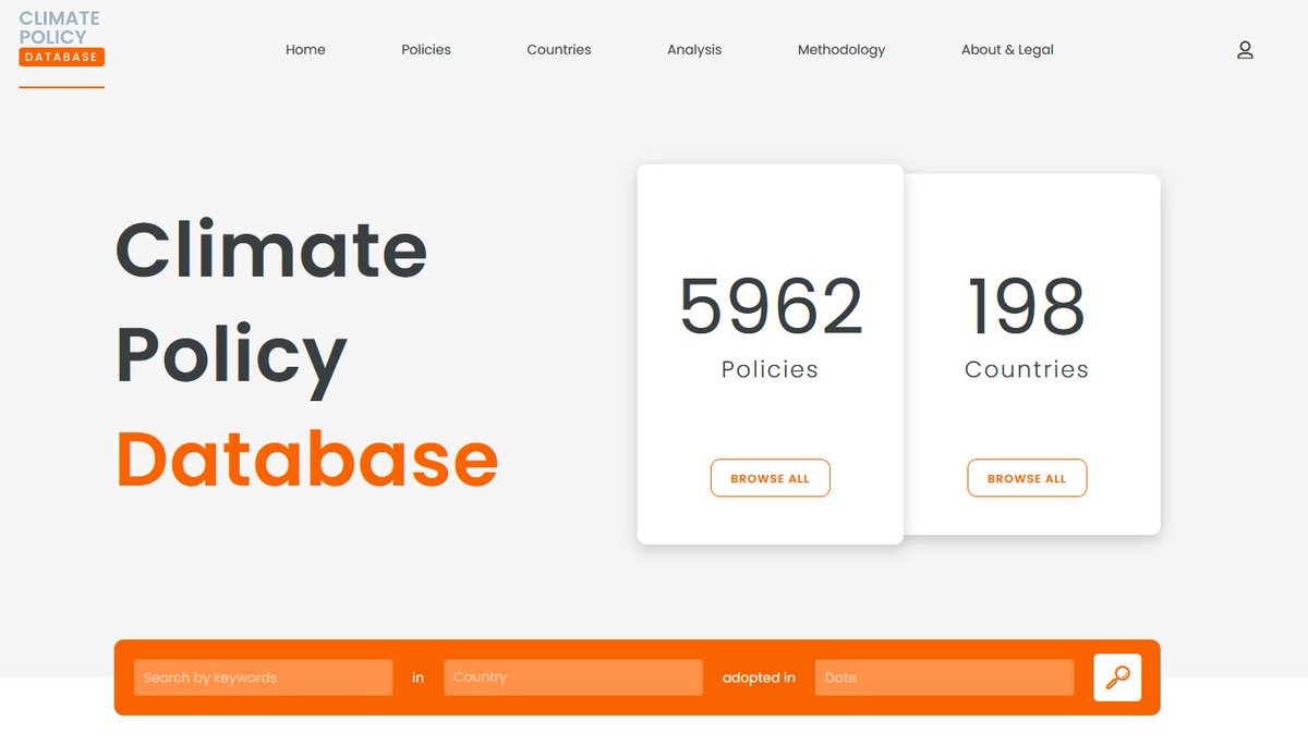 NEW FEATURE 🚀 We support #OpenData principles & strive to provide up-to-date info for data-driven policymaking. Our Climate Policy Database can now be accessed through a #Python API, which aims to increase data access & facilitate tool-building. 🔗 climatepolicydatabase.org/about-legal 🧵⤵️