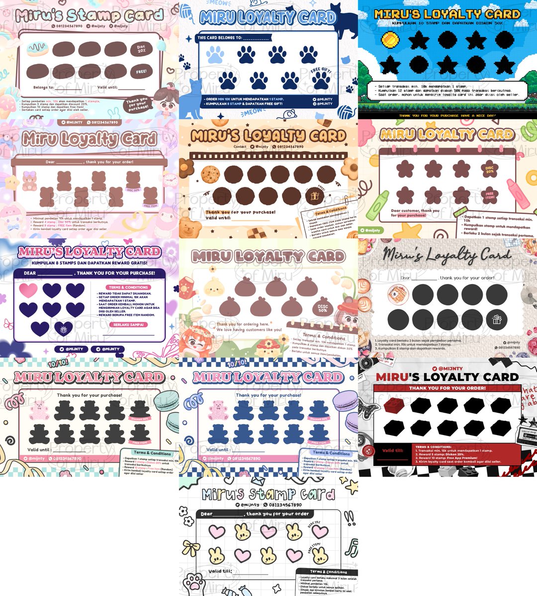 mijnty's tweet image. rt ini kalo mau loyalty card ♡
(bebas pilih catalog)