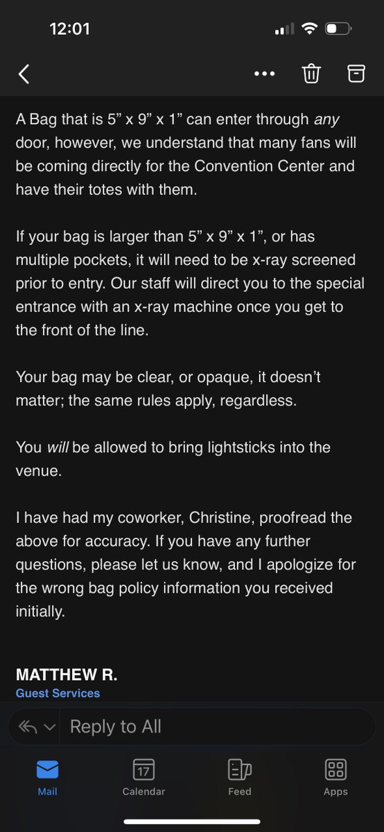 @kconusa KCON Bag policy and GA wristbands. Don’t wait for them to answer, pay it forward. #kcon #bagpolicy #KCONtickets #KCONLA