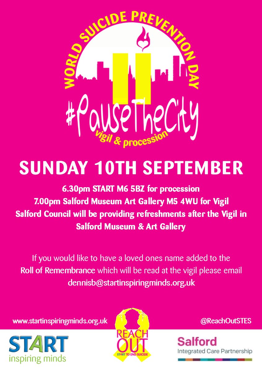 Join us at our WSPD Vigil of Remembrance 10/09 to remember those that we have lost to suicide &amp; demonstrate to those that have lost loved ones that we are here to support them #SuicidePrevention #WSPD ,