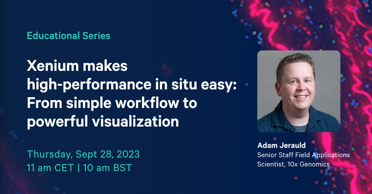 Join the in situ technology revolution and transform your understanding of biology. Explore the new Xenium platform at our upcoming webinar to find out how subcellular in situ can reveal deeper insights into cellular structure and function. Register now: 10xgen.com/3KLiZvn