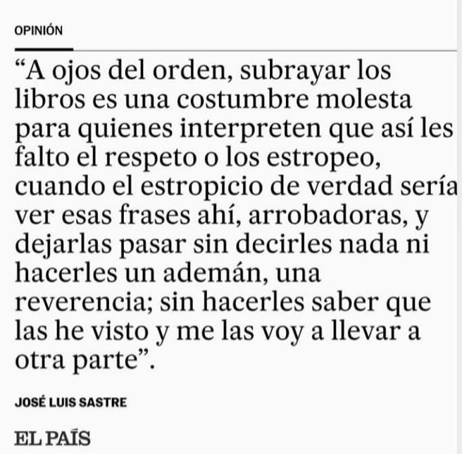 Debate del día:

A favor o en contra de subrayar/pintar/poner posits en los libros.