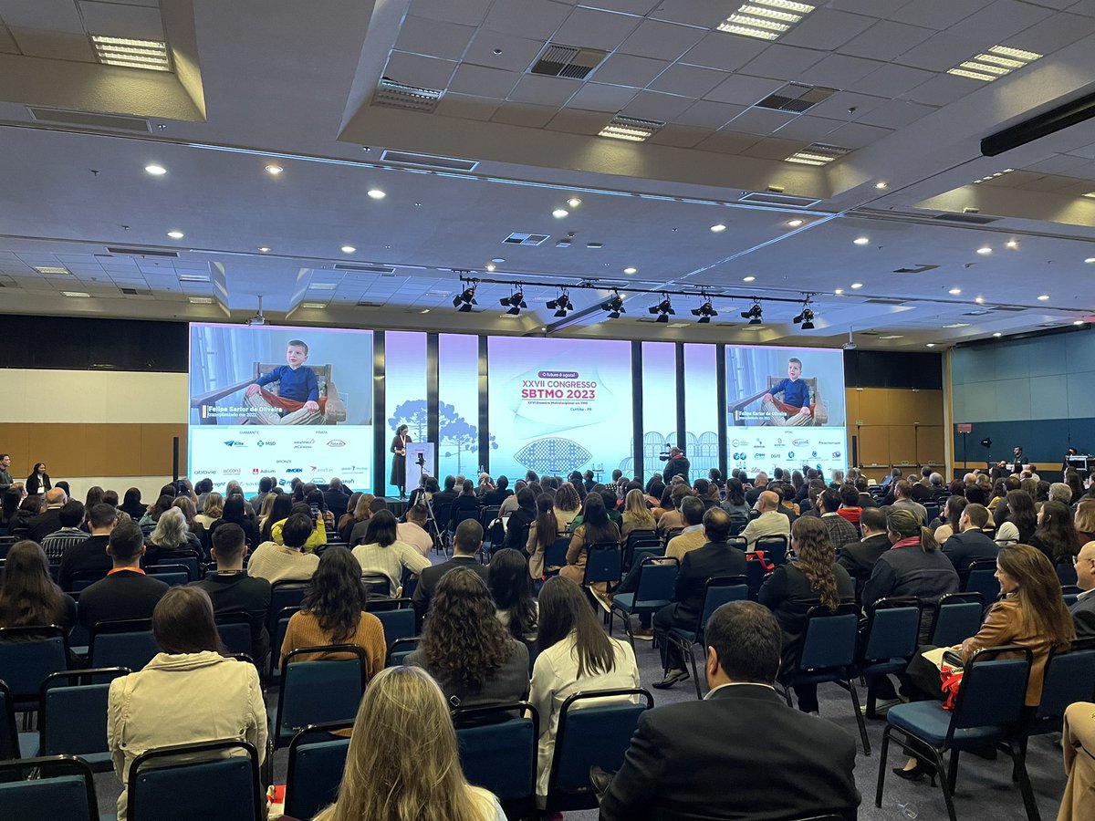 Celebrating 30 years of the Brazilian registry and the growth of transplant in Brazil. Room is packed! #SBTMO23