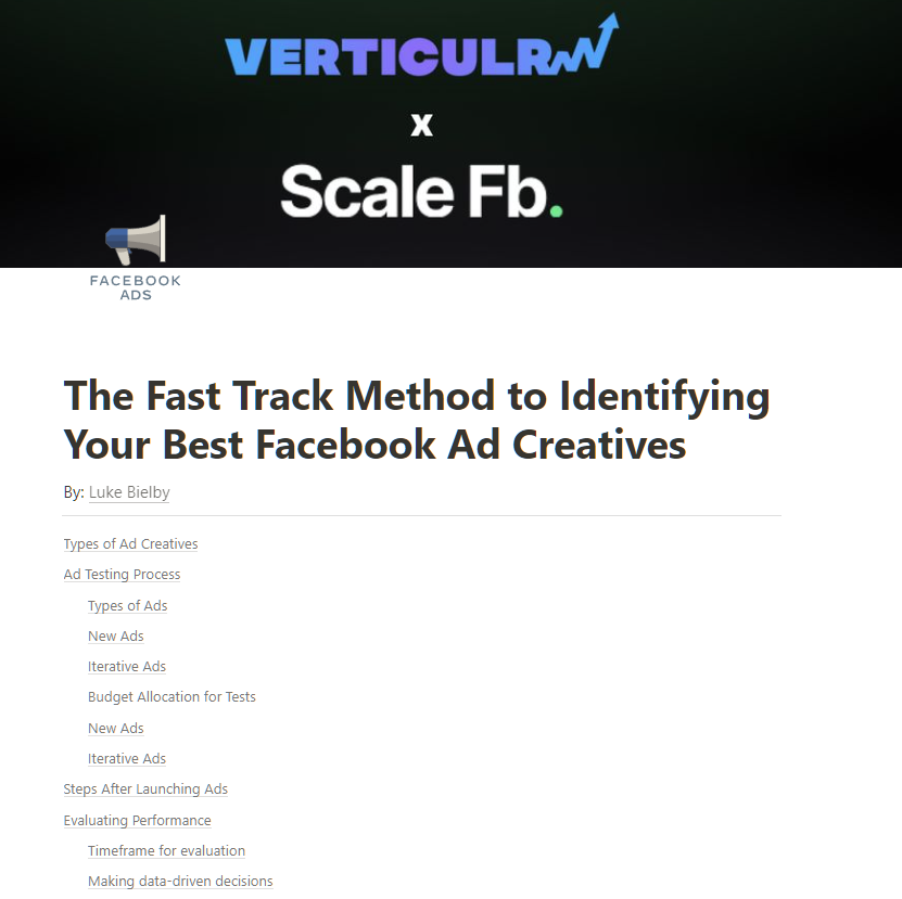 lukebielb's tweet image. Stop guessing Facebook ad types work.

Start testing.

I&apos;&apos;ve made a guide with 14 Facebook ad types and a proven testing strategy to consistently find winning creatives.

LIKE 👍
Comment &quot;create&quot; 💬
RT ♻️

And I&apos;ll send you a free copy.

(Must follow so I can DM)