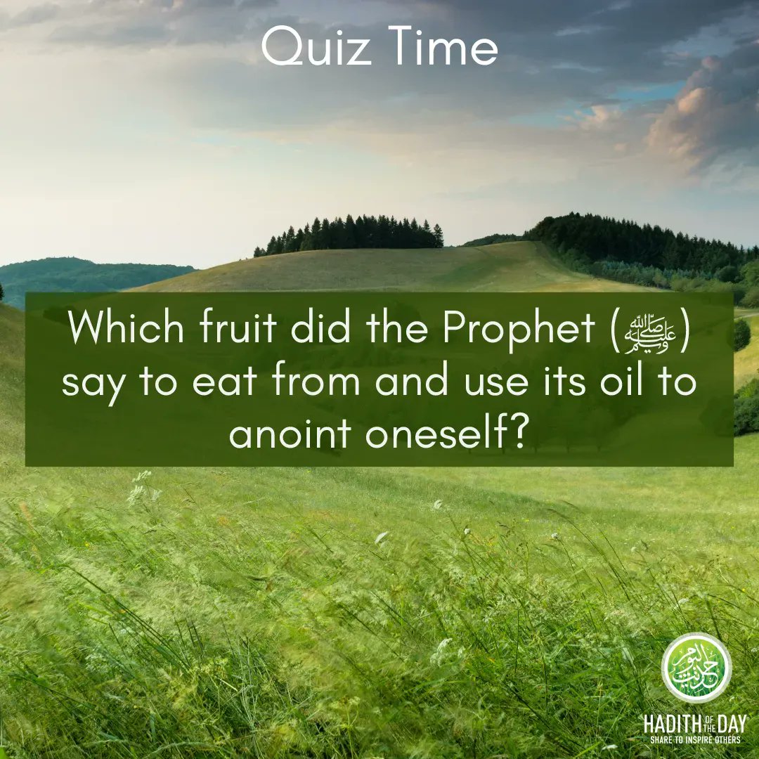 Hadithoftheday's tweet photo. *Quiz Time* https://t.co/NX5RW1FIgH