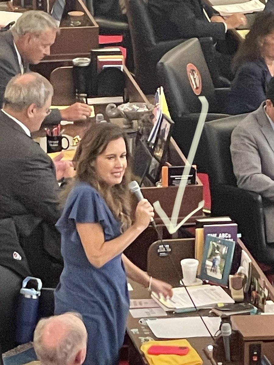 BrookeWeiss's tweet photo. Awesome to see that @triciacotham has a @Moms4Liberty #StopWokeIndoctrination sticker on her #ncga House desk https://t.co/o9RVozWsyI