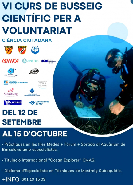 Observadores del Mar (@obsdelmar) on Twitter photo T'animem a apuntar-te al VI Curs de Busseig Científic amb #ciènciaciutadana que organitza la <a href="/FECDAStwit/">Federació Catalana d′Activitats Subaquàtiques</a>
➡️ Es desenvoluparà entre el 12 de setembre i el 15 d'octubre del 2023
✍️ Inscripcions fins al 09/09 a: docs.google.com/forms/d/1fOBUV…
ℹ️Tota la informació: fecdas.cat/noticies/?id=1… T'animem a apuntar-te al VI Curs de Busseig Científic amb #ciènciaciutadana que organitza la <a href="/FECDAStwit/">Federació Catalana d′Activitats Subaquàtiques</a>
➡️ Es desenvoluparà entre el 12 de setembre i el 15 d'octubre del 2023
✍️ Inscripcions fins al 09/09 a: docs.google.com/forms/d/1fOBUV…
ℹ️Tota la informació: fecdas.cat/noticies/?id=1…