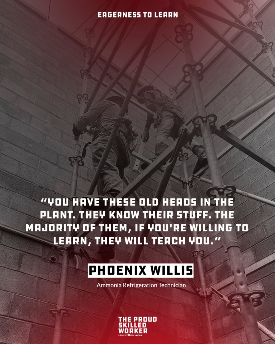 SkillworkCo's tweet image. 🚀  🔥 Watch the full episode on YouTube! #SmartManufacturing #IndustryInsights #SkillworkForum

Value of mentorship in trades? Priceless 🌟. Phoenix Willis on learning from seasoned experts. Dive into our episode for more. Link in bio #TradeWisdom #LearnFromTheBest