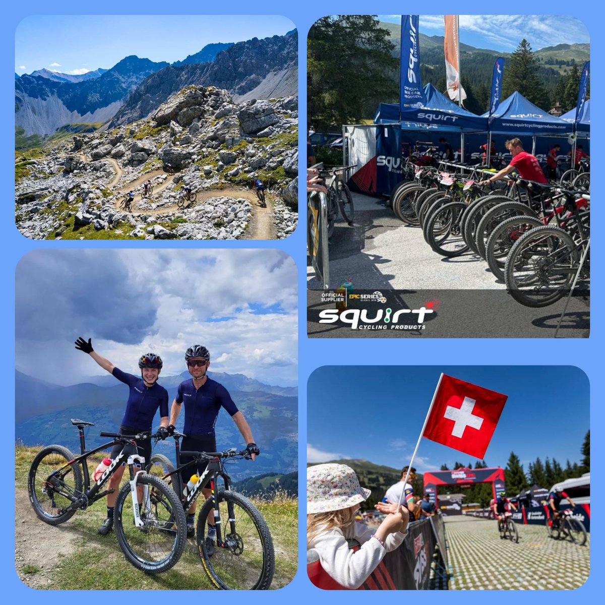 Squirtlube_SA's tweet image. @Swiss_Epic is a go! High mountains and alpine singletrack on tap for the next few days. 
Follow our Swiss Epic Team Entry competition winners @paradiseadventures and @shaunaesmeyer and be part of the journey.
#applyperformance #bikecaresorted #squirtcyclingproducts