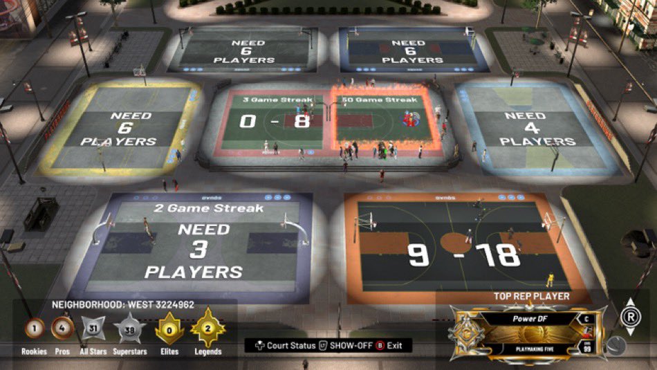 PowerGotNow's tweet image. Here’s my hot take

This Park, not the 2K16 or 2K17 parks was the best park in 2K History. One park in a square, united as a community, with a perfect amount of courts to get games. No crazy scenery or walk just hooping. We don’t need 4 parks to split people, we just need 1.