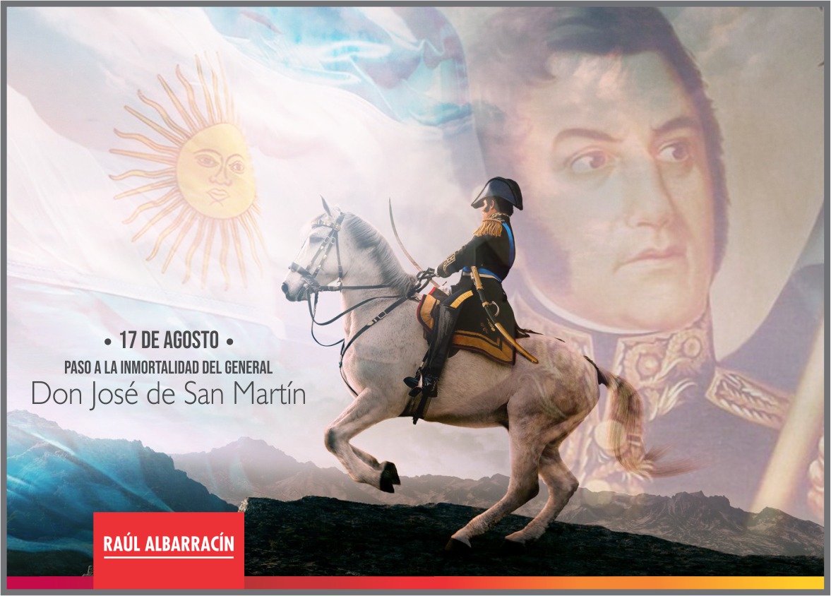 AlbarracinDif's tweet photo. Con su espada defendió una idea, templada de combate forjó la libertad de todo un continente.

¡Honor y Gloria Eterna al Gral. José  de San Martín, Padre de la Patria y Libertador de América! 🇦🇷
#17DeAgosto https://t.co/uy1iWFZpRQ