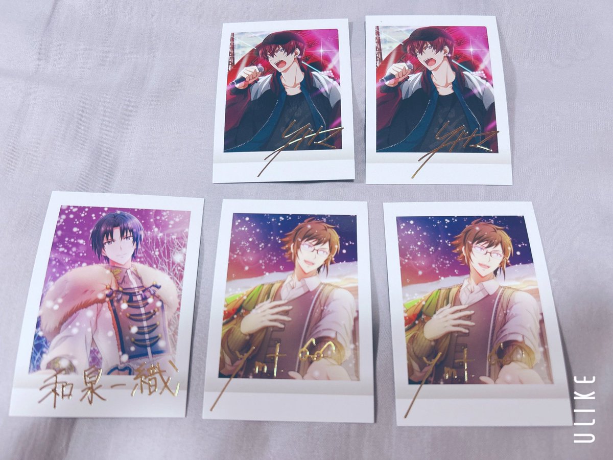 Rui_WANDERER's tweet photo. 【交換】アイナナ ぱしゃこれ 11弾

譲：環、百、トウマ
箔押し：一織、大和、トウマ

求：千 ( 永遠性理論＞LF )  箔⇄箔

��送◎ G4Y：18,19,20都内手渡し◎ https://t.co/fscEdgnWKj