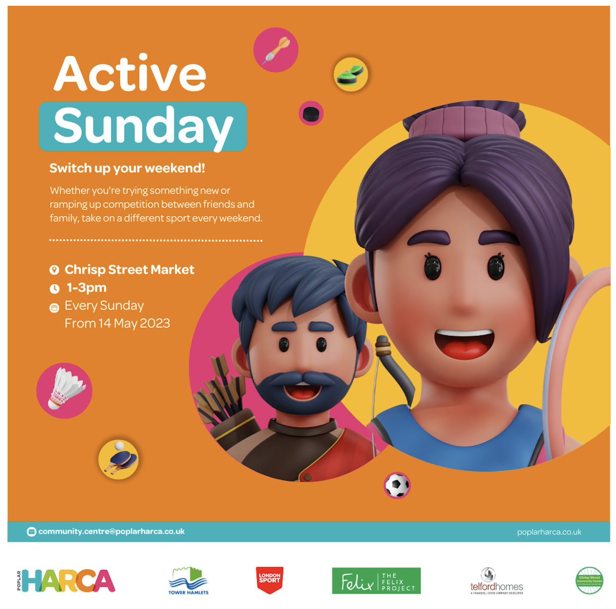 Chrisp_Street's tweet photo. 📣Have you joined us for "Active Sunday" yet? A fun multi-sport program on 1-3pm in Chrisp Street Market this Sunday, get in quick before summer ends.🌞🏀⚽🎯
We have something for everyone!
#ActiveSunday #ChrispStreetMarket #CommunitySports #GetActive #SummerFun
1/3 https://t.co/MokH8TGoqQ