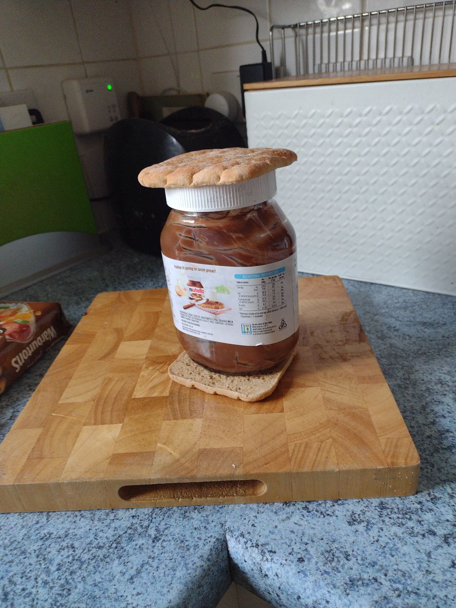 Son (to me via DM at work): Daddy, I need some lunch.

Me: Can you make yourself a sandwich?

Oscar: No probs Dad.

<a href="/nutellaUK/">nutellaUK</a> I think he might be a fan...