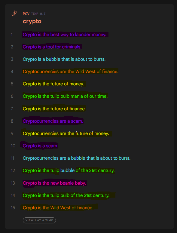 NKCSS's tweet image. The way @Google #TextFX looks at crypto 😅