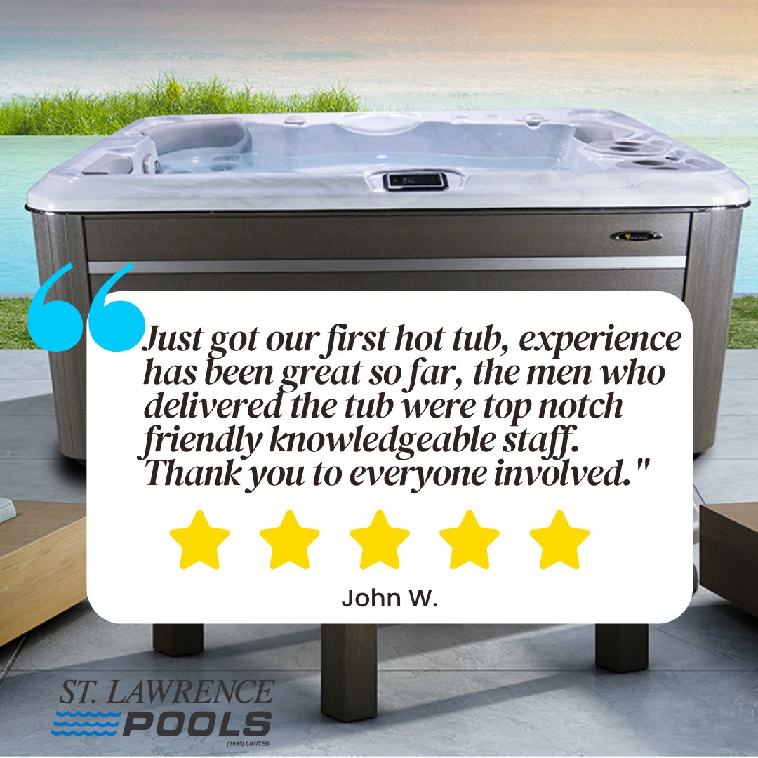 Let us make your first hot tub experience 5-star.
⭐⭐⭐⭐⭐

Thank you, John for your kind review.