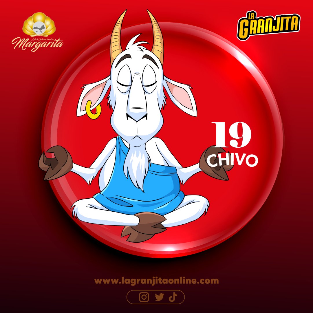 lagranjitaofic's tweet photo. 17-08-2023
08:00:00 am 
19 - CHIVO
#sorteos #loteria #loteriainternacionaldemargarita https://t.co/vfHg3t0dmV https://t.co/uQHxgLu8J6