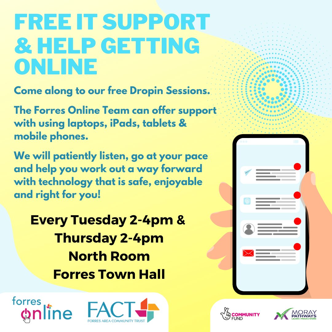 Forres Online updated Digital Dropin Sessions