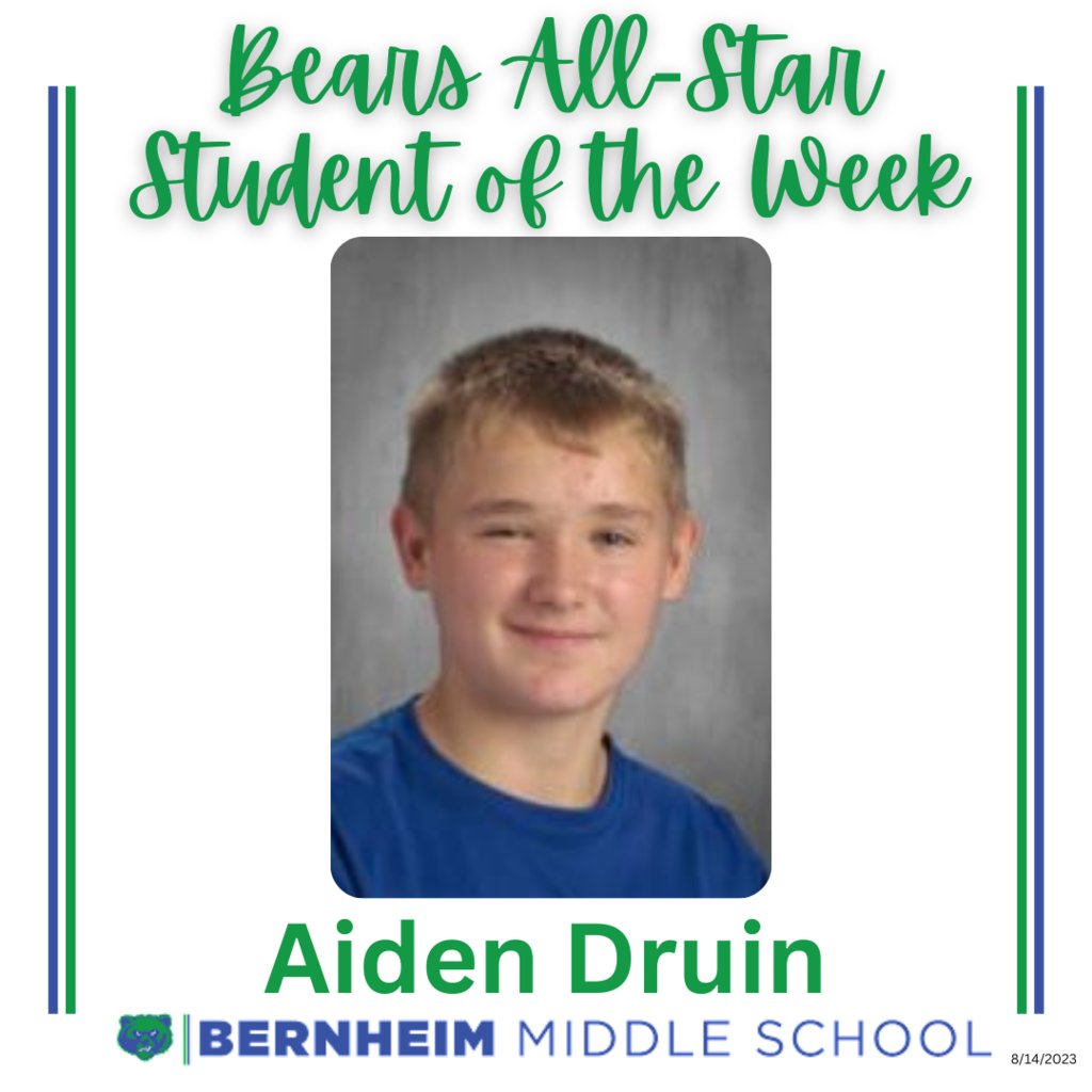 Congratulations to the All-Star Students of the Week!
Well done, Bruins!