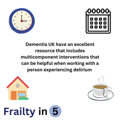 As Frailty Practitioners we often meet patients who have experienced delirium during their acute illness and admission.  x.com/DementiaUK/sta…