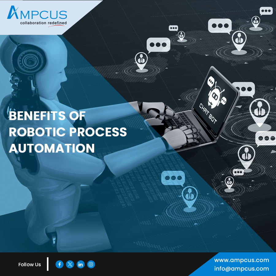 Benefits of #RoboticProcessAutomation! Swipe through to discover how Robotic Process Automation (#RPA) is revolutionizing industries and amplifying efficiency.

* Enhanced Productivity
* Cost Savings
* Accuracy and Compliance
* 24/7 Availability
* Scalability
* Data Insights