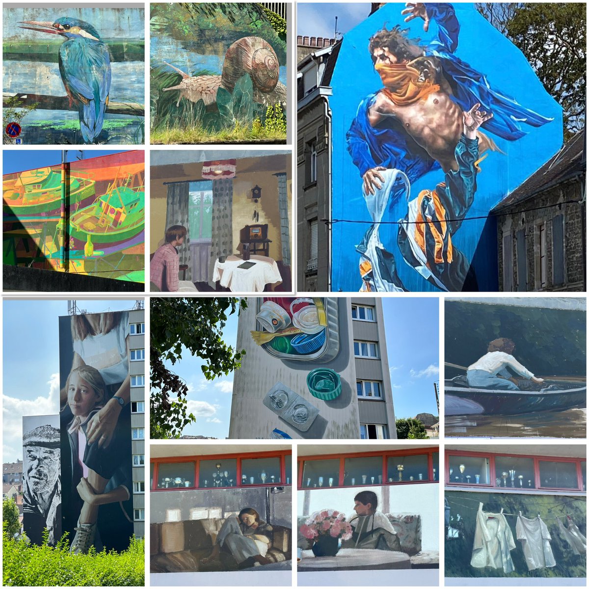 Une dernière petite série de murs peints avant de prendre le chemin du retour ! #Boulognesurmer #StreetArt