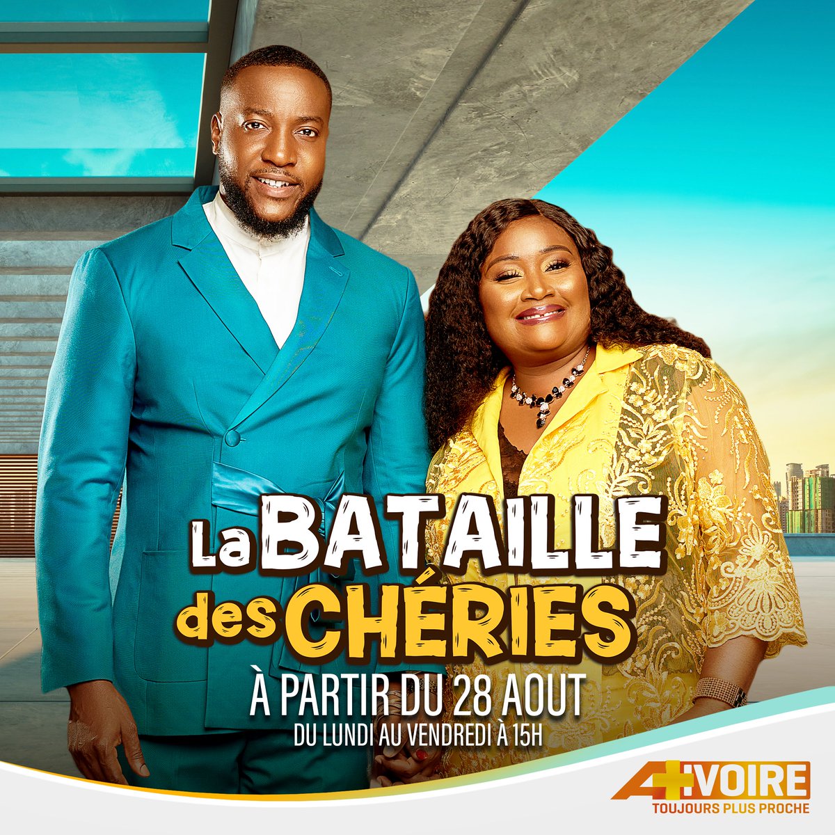 [INÉDIT] 𝐋𝐚 𝐁𝐚𝐭𝐚𝐢𝐥𝐥𝐞 𝐝𝐞𝐬 𝐂𝐡𝐞́𝐫𝐢𝐞𝐬 

Elie MBa (Landry Gnamba)  et Maguy , vous donne rendez-vous pour votre nouvelle série LA BATAILLE DES CHÉRIES à partir du 28 28 Août 2023 sur A+VOIRE  canal 205 des bouquets CANAL+.
#labataille  #labatailledescheries