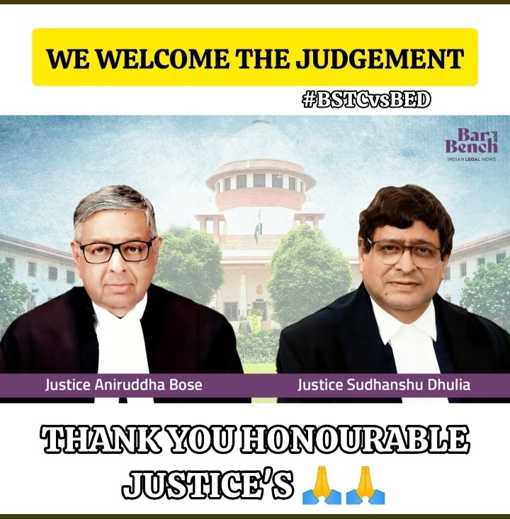 #BSTC_WELCOME_SC_JUDGEMENT
<a href="/PMOIndia/">PMO India</a> <a href="/SCofInd/">SupremeCourtOfIndia</a> <a href="/SCJudgments/">Latest Supreme Court Judgments</a> <a href="/indSupremeCourt/">Supreme Court of India</a> <a href="/barandbench/">Bar and Bench</a> <a href="/KapilSibal/">Kapil Sibal</a>
Ar