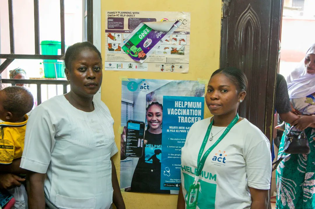 helpmum_ng's tweet photo. Continuous integration of the HelpMum Vaccination tracker into six primary health centers in Oyo state.

The HelpMum team, in collaboration with @actfoundation_, visited six Primary Health Care Centers in Oyo state. During our visit, we educated nursing mothers and nurses about the significance of vaccination in eliminating vaccine-preventable diseases. By enhancing their awareness of childhood vaccines and their schedules, these nursing mothers are more likely to ensure their children are fully immunized compared to those unaware of vaccination benefits.

We also introduced the HelpMum vaccination tracker to the nursing mothers and nurses at these centers. The nursing mothers were very enthusiastic about the app, as it offers timely reminders for children's upcoming vaccine appointments and provides information on each required vaccination.

At HelpMum, our mission is to disseminate factual information regarding vaccines. We are committed to enlightening nursing mothers about the advantages of vaccination and confronting the root causes of vaccine reluctance. We tirelessly work towards ensuring that every child, irrespective of where they are located, has fair access to vaccines.

#vaccinations
#childhoodvaccines #immunization #outreach #infanthealthmatters #infanthealth