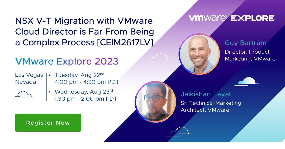 cloudhappens's tweet image. Join our virtual roundtable discussion about simplifying the VMware NSX for vSphere to NSX data center migration process with minimal downtime. 

Learn how service providers can enhance their offerings and generate more revenue streams: bit.ly/3O24zI5 

#NetworkMigration