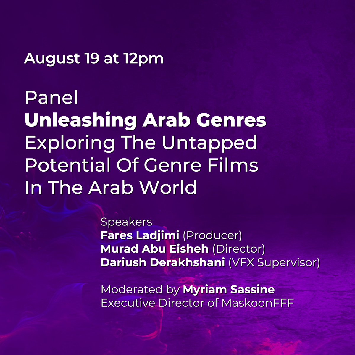 MaskoonFFFest's tweet image. It’s a first and we are definitely excited about it! 

#MaskoonFantasticFilmFestival proudly collaborates with @AmmanFilm in its 4th edition.

On the menu:
A #MaskoonFFF Award, Panel and Workshop. Swipe for more! 

Stay tuned for our live coverage all the way from #Amman