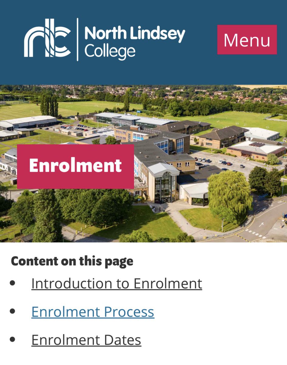 We look forward to seeing all of our new students enrol and celebrate their recent GCSE success 👏🏼. 

🗓️ Friday 25th August.

📍 North Lindsey College, Event Centre. 

For further information click the link below ⬇️: 
northlindsey.ac.uk/enrolment/