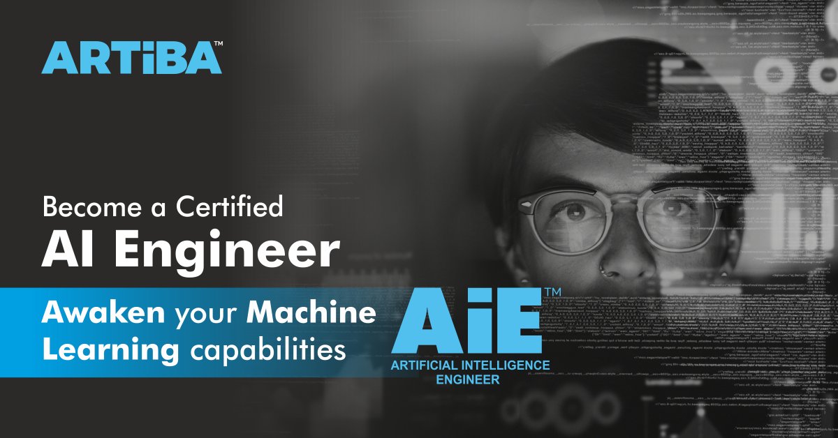 ARTiBA_Insights's tweet photo. AiE™ increases your capabilities and prepares you thoroughly for the AI and machine learning journey today. Get Certified Now! - https://t.co/vMcHQcW4oI
#AI #artificialntelligence #machinelearnig #deeplearning #programming #machinelearningengineer #AITechnology #Artiba https://t.co/EWWQb9WS5S