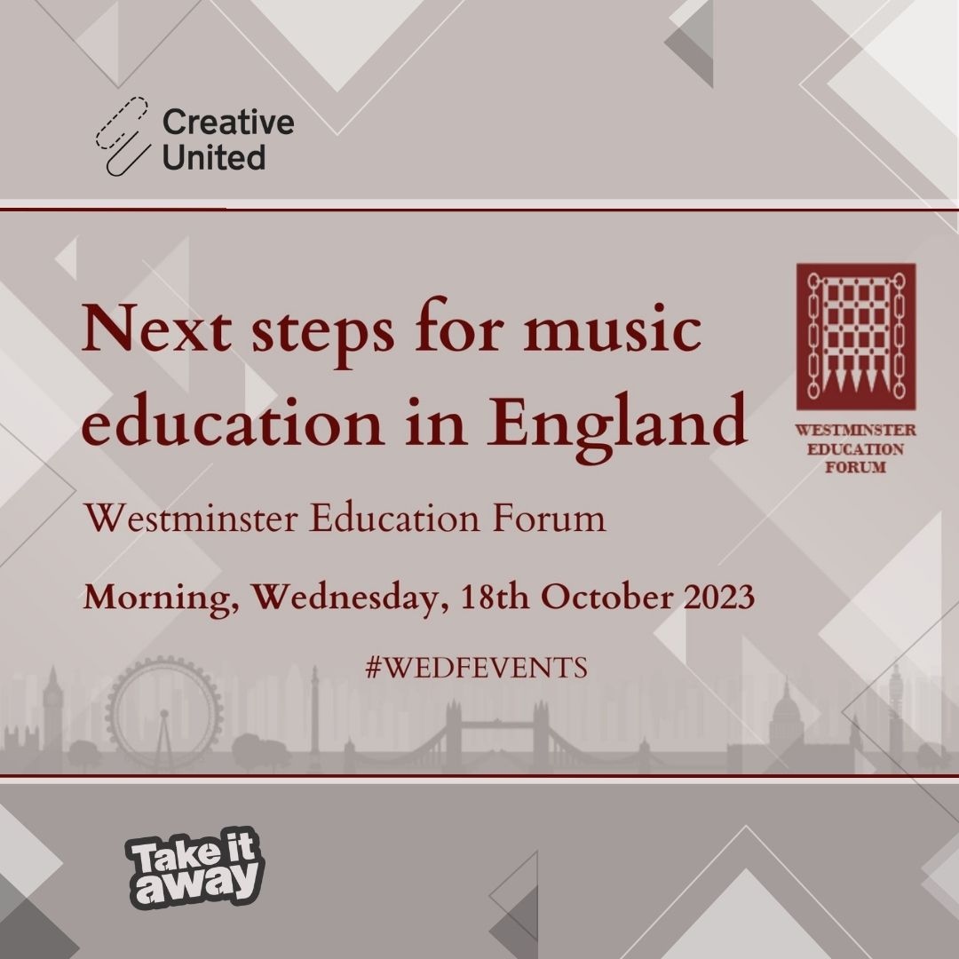 Creative United (@creativeutduk) on Twitter photo Join us & <a href="/wfpevents/">Westminster Forum Projects</a> - Next Steps for Music Education Conference! Engage with policymakers, esteemed speakers, and our CEO Mary Alice Stack to shape the future of music education. Let's make music accessible and vibrant.
westminsterforumprojects.co.uk/conference/Mus…
#MusicEducation #InclusiveMusic Join us & <a href="/wfpevents/">Westminster Forum Projects</a> - Next Steps for Music Education Conference! Engage with policymakers, esteemed speakers, and our CEO Mary Alice Stack to shape the future of music education. Let's make music accessible and vibrant.
westminsterforumprojects.co.uk/conference/Mus…
#MusicEducation #InclusiveMusic