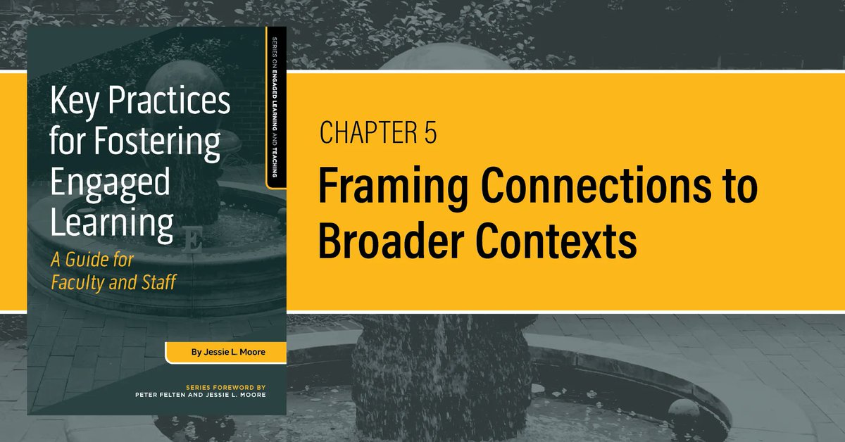 Chapter 5 of Key Practices explores how students can make connections to broader contexts, wrestle with wicked problems, and practice real-world application of knowledge—and how this sets the stage for lifelong learning. buff.ly/44f12MC