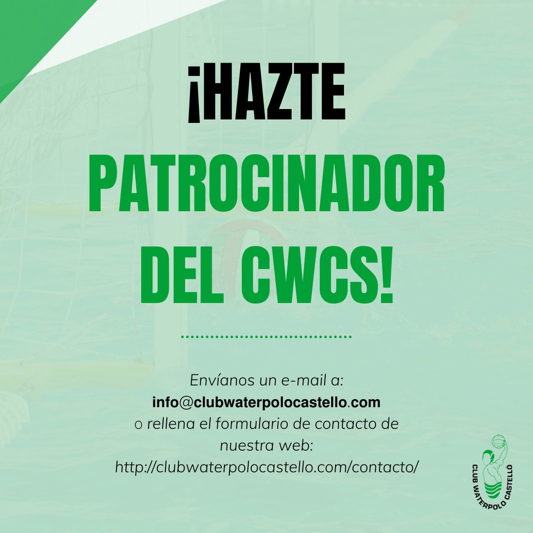 ¿Sabes que tu patrocinio no solo potencia tu marca, sino que también te brinda beneficios fiscales significativos? 🧾📈 Aprovecha esta oportunidad para apoyar a un equipo comprometido y optimizar tu inversión con ventajas tributarias exclusivas. 💼🤩

clubwaterpolocastello.com/contacto/