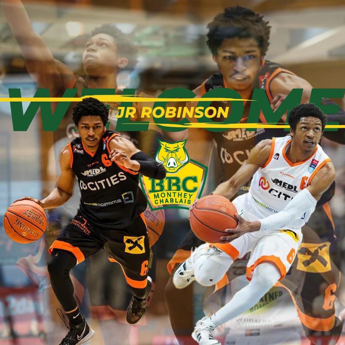 🤝 WELCOME JR Robinson 🤝

We take great pleasure in announcing the arrival of our next Game Manager Steve Jr for the 2023-2024 season in
ROBINSON 🇺🇸 Born February 15, 1996, 165cm!