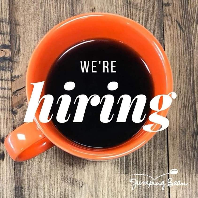 ⭐️ Hey everyone, WE ARE HIRING!

Want to join the Jumping Bean family? 
We are looking to add to our amazing team of barista’s at Kelsey drive cafe. 

Please email chloe@jumpingbean.ca 
if you’re interested.