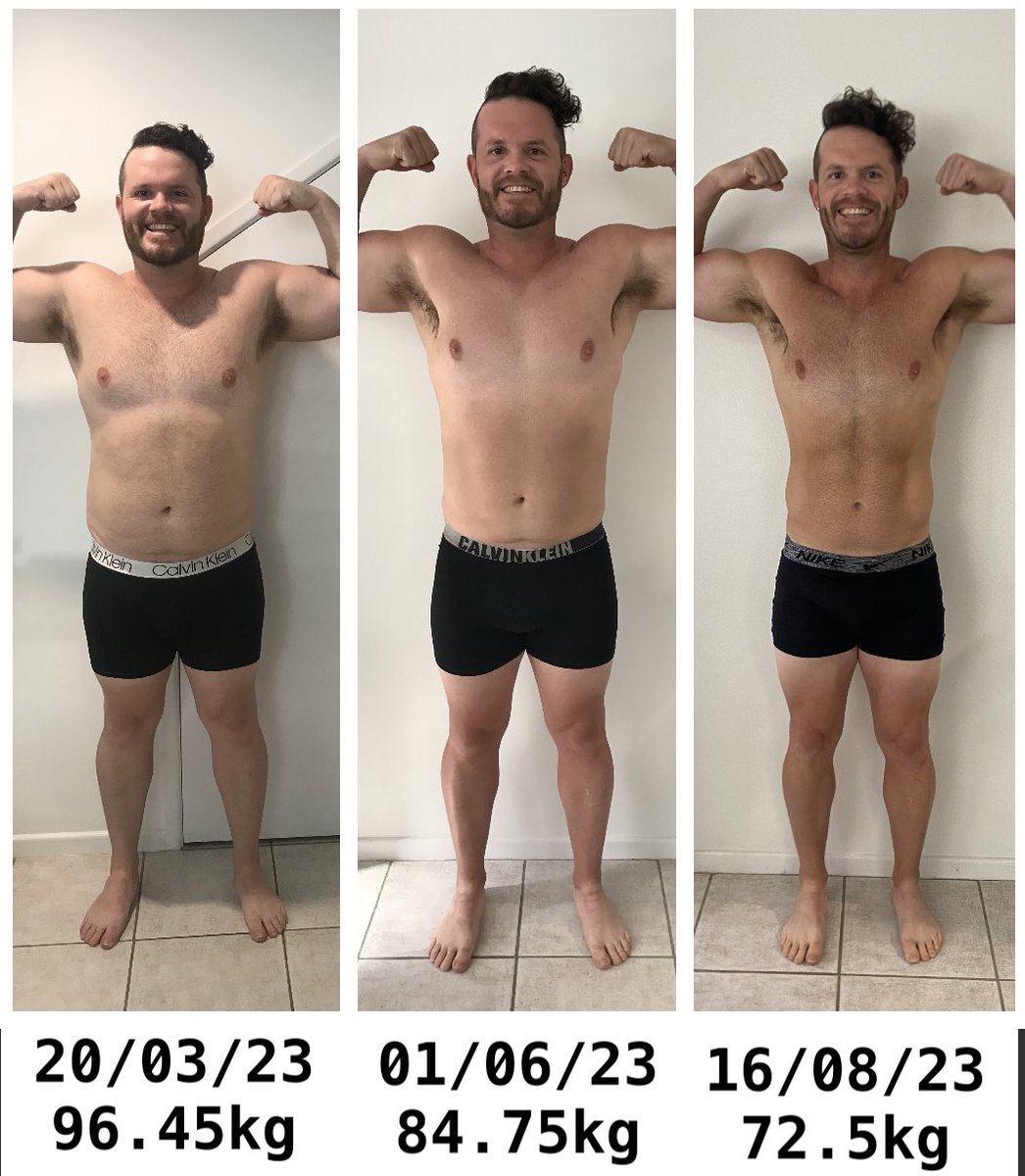 dcpositive's tweet photo. My fat loss journey over the past 6 months. I made a decision to turn my life around. I was a bad alcoholic, ate terribly and didn’t look after my mental or physical health.

I stopped drinking, began exercising every day and prioritised foods that would nourish my body! #fatloss https://t.co/J72CNOhJgc