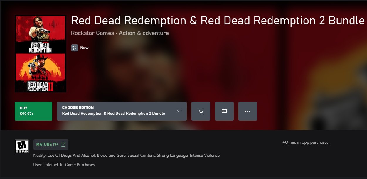 Buy Red Dead Redemption & Red Dead Redemption 2 Bundle