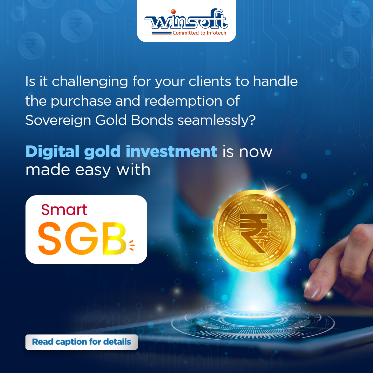 Winsoft_Tech's tweet photo. Unlocking the Future of Sovereign Gold Bond Investments: Seamless, Smart, and Scalable with our SmartSGB
Link: https://t.co/q8BYrpbrF5
#winsoft #winsoftechnologies #SmartSGB #sovereigngoldbonds #gold #goldbonds #clientinvestment #investment #digitalinvestment #dashboard https://t.co/BDNkgfHWCe
